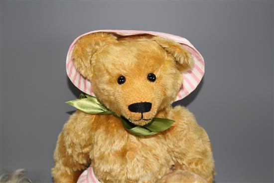 A group of assorted soft toys including teddy bears